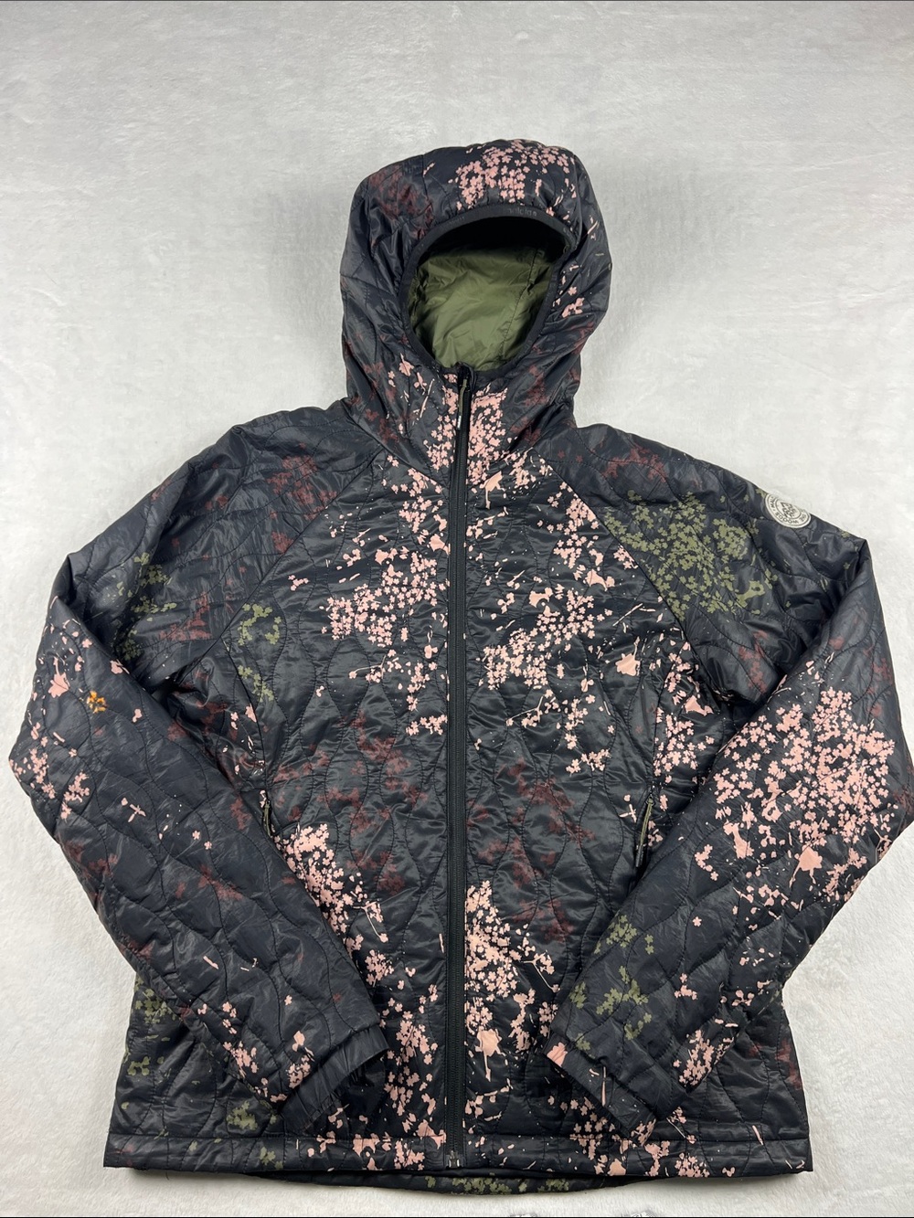 Maloja ChrysanthenumM Printed Puffer Jacket Primaloft Women’s Size XL